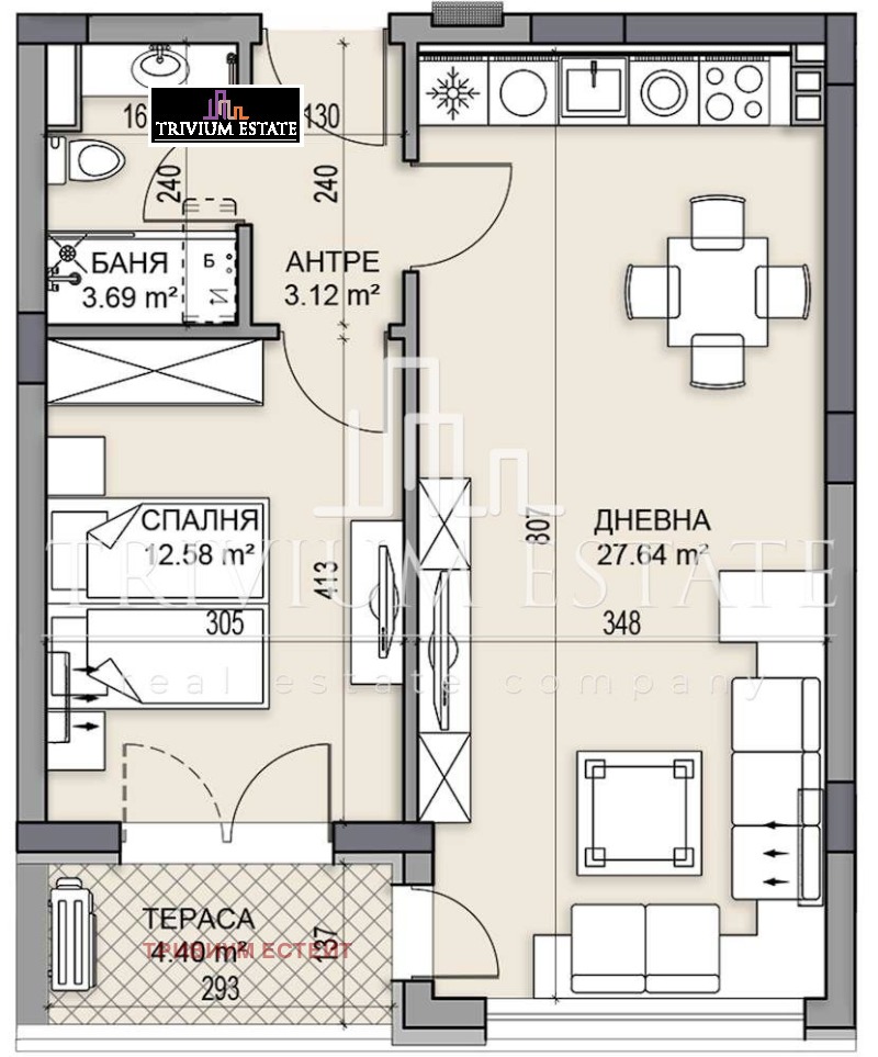 Zu verkaufen  1 Schlafzimmer Plowdiw , Gagarin , 71 qm | 40574466