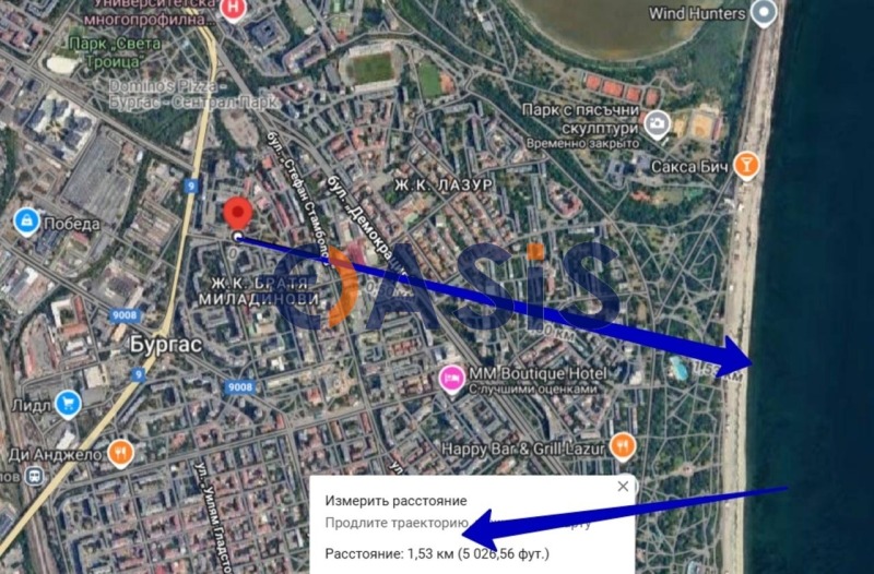 Продава 2-СТАЕН, гр. Бургас, Център, снимка 8 - Апартаменти - 52818339