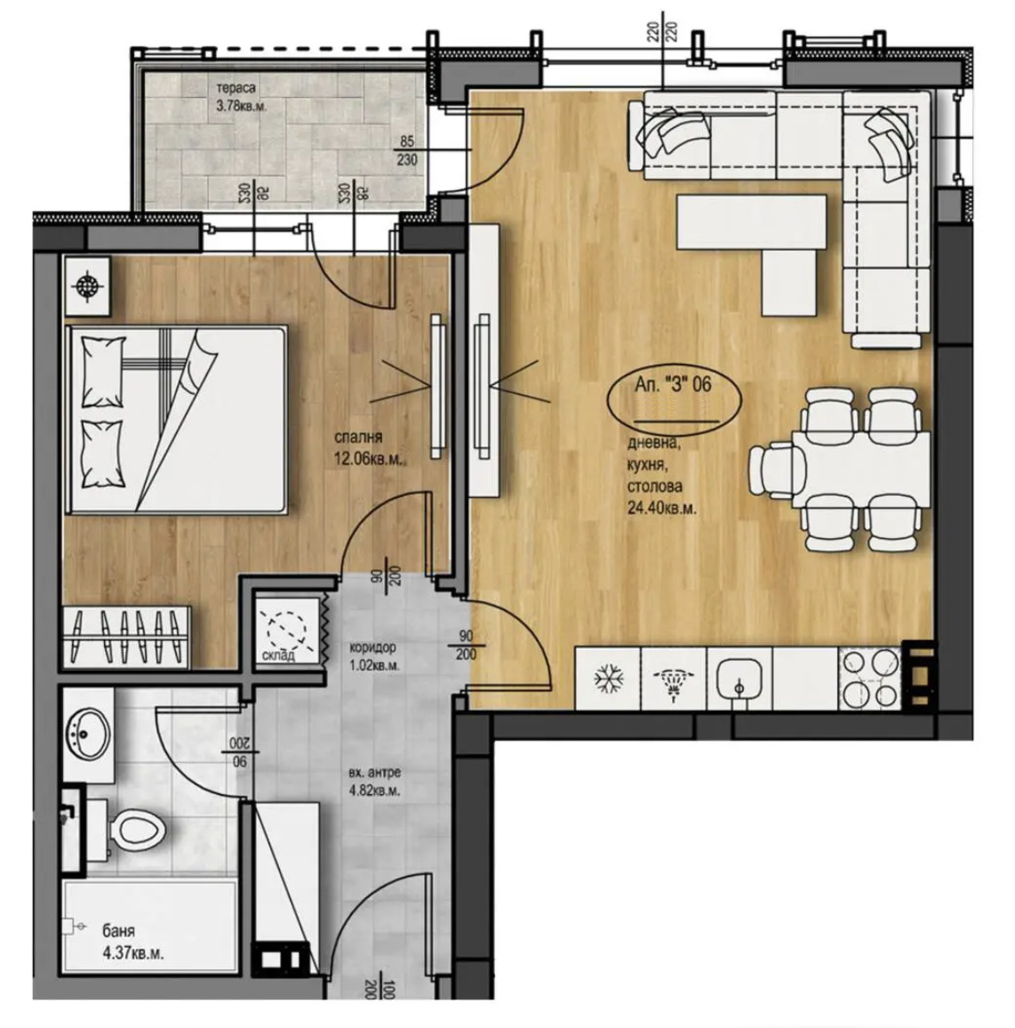 Продава 2-СТАЕН, гр. Пловдив, Христо Смирненски, снимка 2 - Апартаменти - 49283653