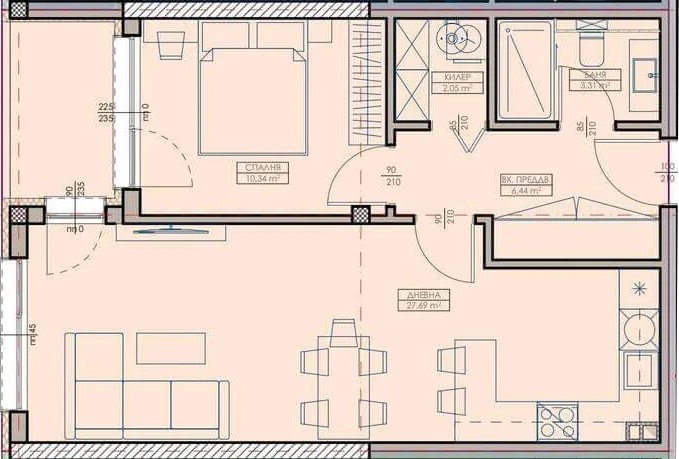 Продава 2-СТАЕН, гр. Варна, Възраждане 1, снимка 2 - Апартаменти - 53148487