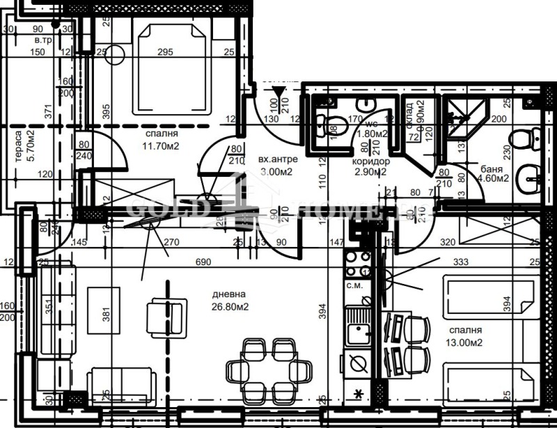 Продава  3-стаен град Пловдив , Остромила , 94 кв.м | 66573949 - изображение [15]