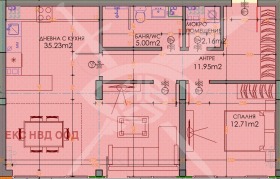 Продава 2-стаен град Пловдив Тракия - [1] 