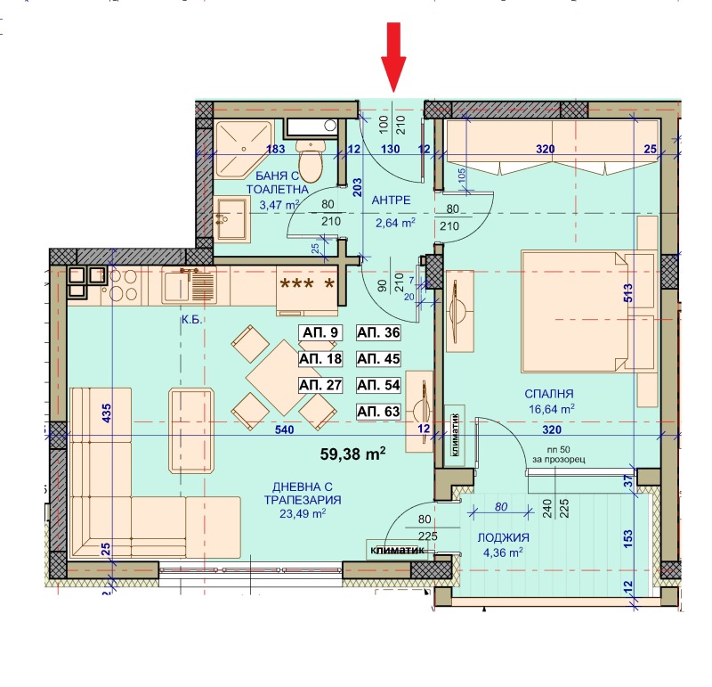 Till salu  1 sovrum Stara Zagora , Samara 1 , 75 kvm | 70868303