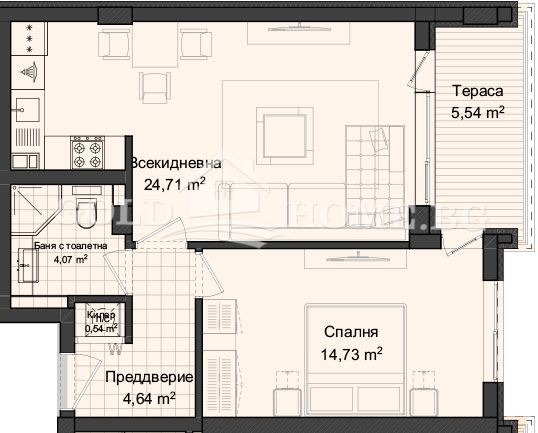 Eladó  1 hálószoba Plovdiv , Gagarin , 74 négyzetméter | 60426987 - kép [3]
