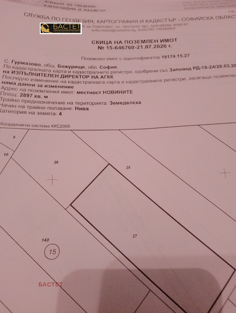 Satılık  Komplo bölge Sofia , Gurmazovo , 1800 metrekare | 15666376 - görüntü [2]