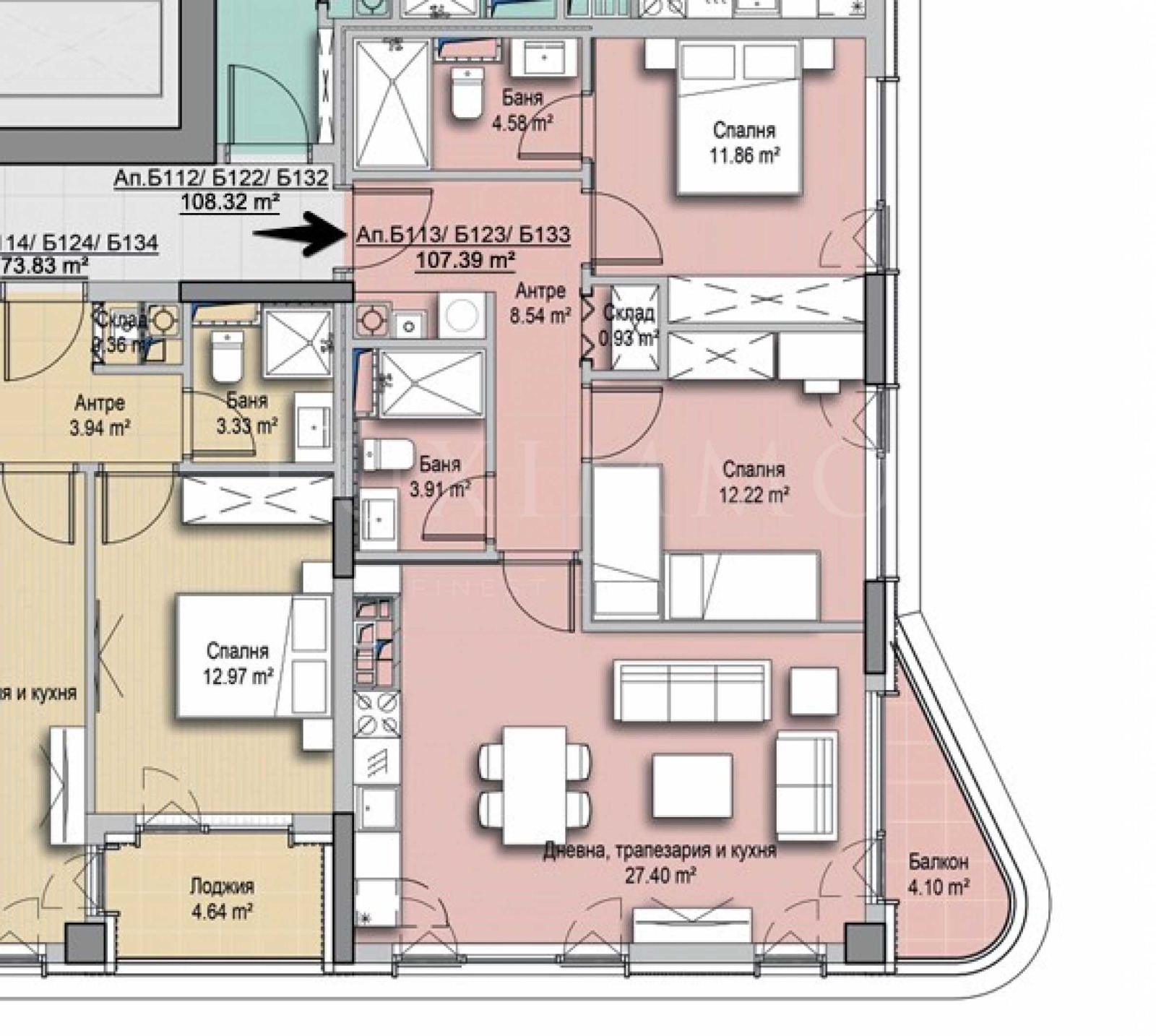 Продава 3-СТАЕН, гр. София, Витоша, снимка 2 - Апартаменти - 48283975