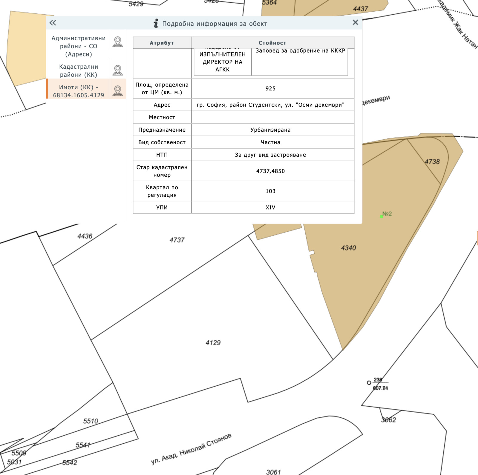 Продава ПАРЦЕЛ, гр. София, Студентски град, снимка 5 - Парцели - 54302168