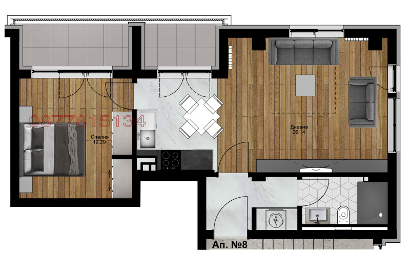 Продава 2-СТАЕН, гр. Плевен, Идеален център