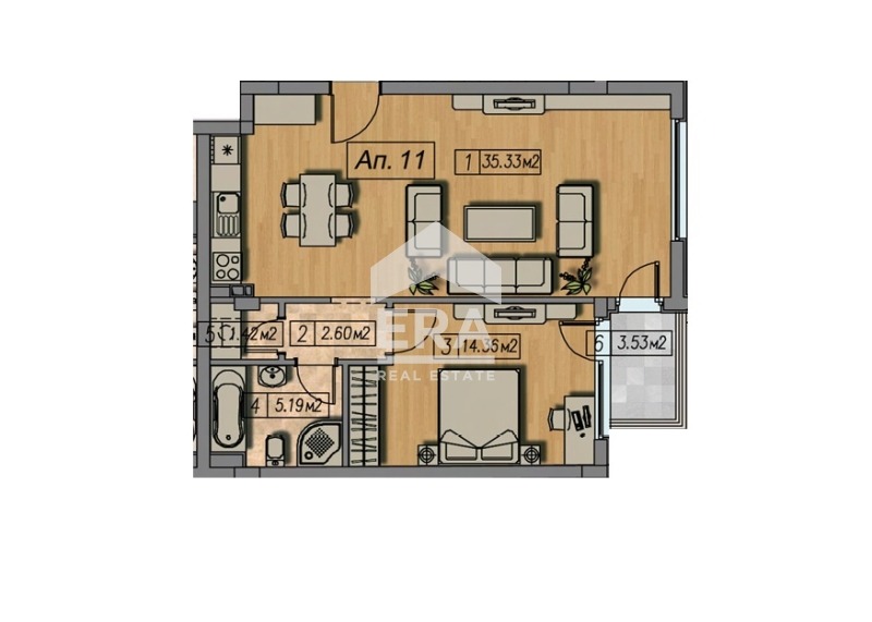Продава 2-СТАЕН, гр. София, Център, снимка 11 - Апартаменти - 55895889