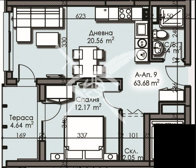 Na sprzedaż  2 sypialnie Burgas , Izgrew , 63 mkw | 65698193 - obraz [2]