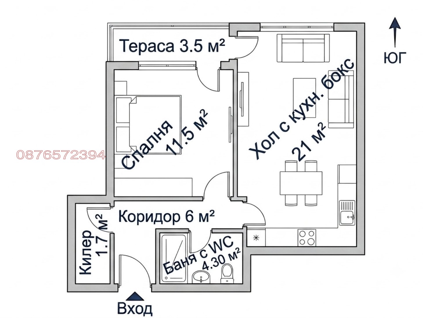 Продава 2-СТАЕН, гр. Стара Загора, Железник - център, снимка 8 - Апартаменти - 55081237