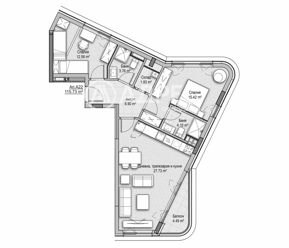 Продава 3-СТАЕН, гр. София, Кръстова вада, снимка 4 - Апартаменти - 54781173
