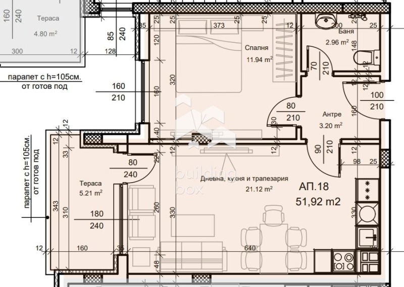 Продава 2-СТАЕН, гр. Пловдив, Кючук Париж, снимка 12 - Aпартаменти - 47104961