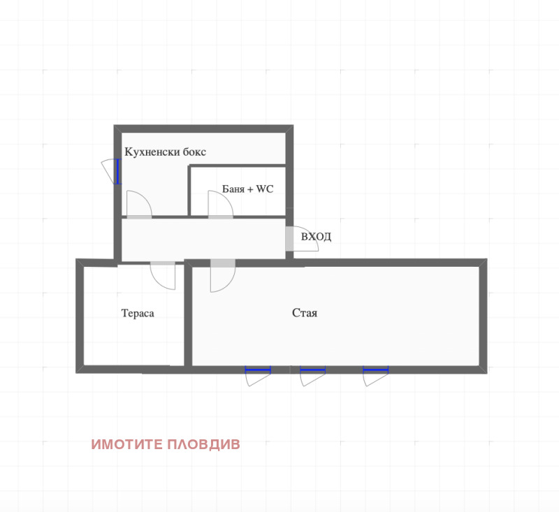 Til salgs  Loft Plovdiv , Karsjijaka , 42 kvm | 58388953 - bilde [2]
