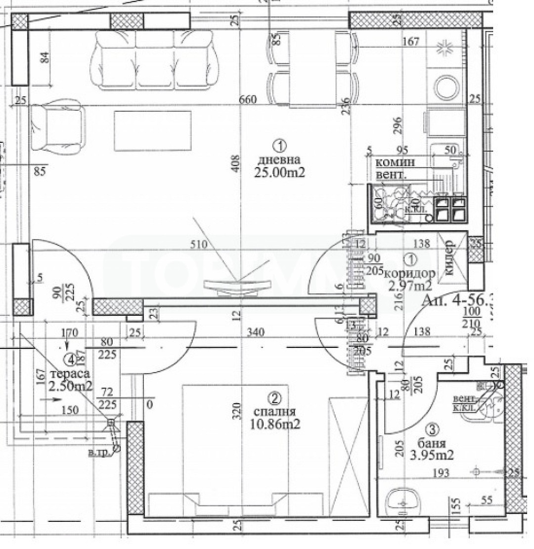 Продава 2-СТАЕН, гр. Варна, Галата, снимка 4 - Апартаменти - 54079471