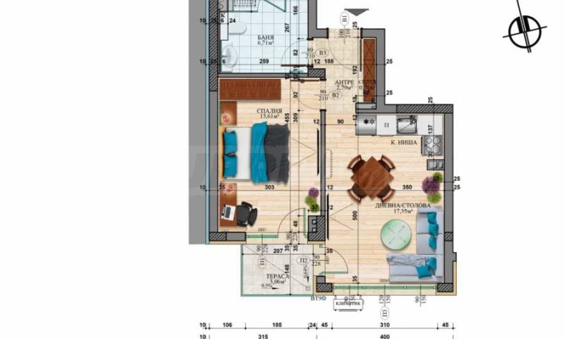 Zu verkaufen  1 Schlafzimmer Sofia , Hadschi Dimitar , 59 qm | 59842236 - Bild [5]