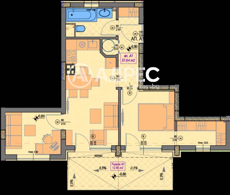 Продава 2-СТАЕН, гр. София, Манастирски ливади, снимка 3 - Апартаменти - 53040802