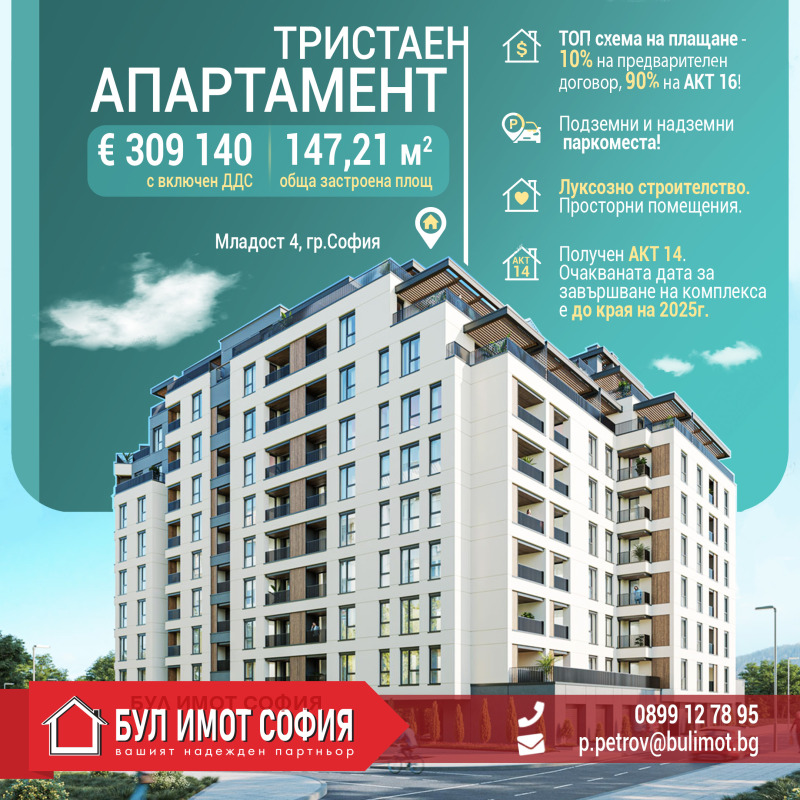 Na prodej  2 ložnice Sofia , Mladost 4 , 147 m2 | 14572695