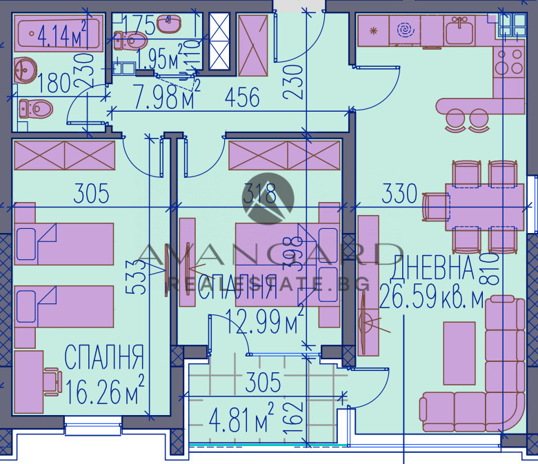 Продава 3-СТАЕН, гр. Пловдив, Център, снимка 10 - Апартаменти - 42034194