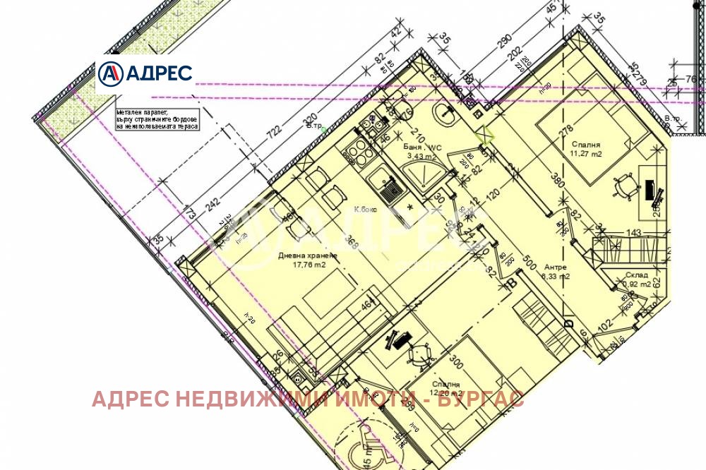 Продава 3-СТАЕН, гр. Бургас, Зорница, снимка 2 - Апартаменти - 53783657