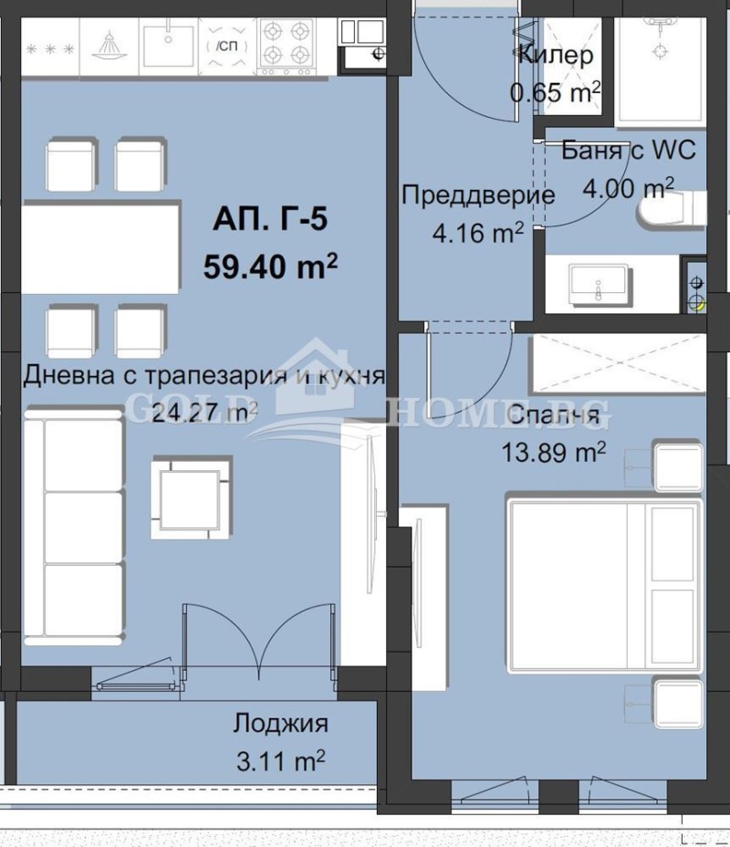 Te koop  1 slaapkamer Plovdiv , Christo Smirnenski , 71 m² | 16010940 - afbeelding [3]