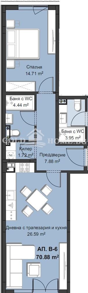 Te koop  1 slaapkamer Plovdiv , Christo Smirnenski , 71 m² | 16010940 - afbeelding [13]