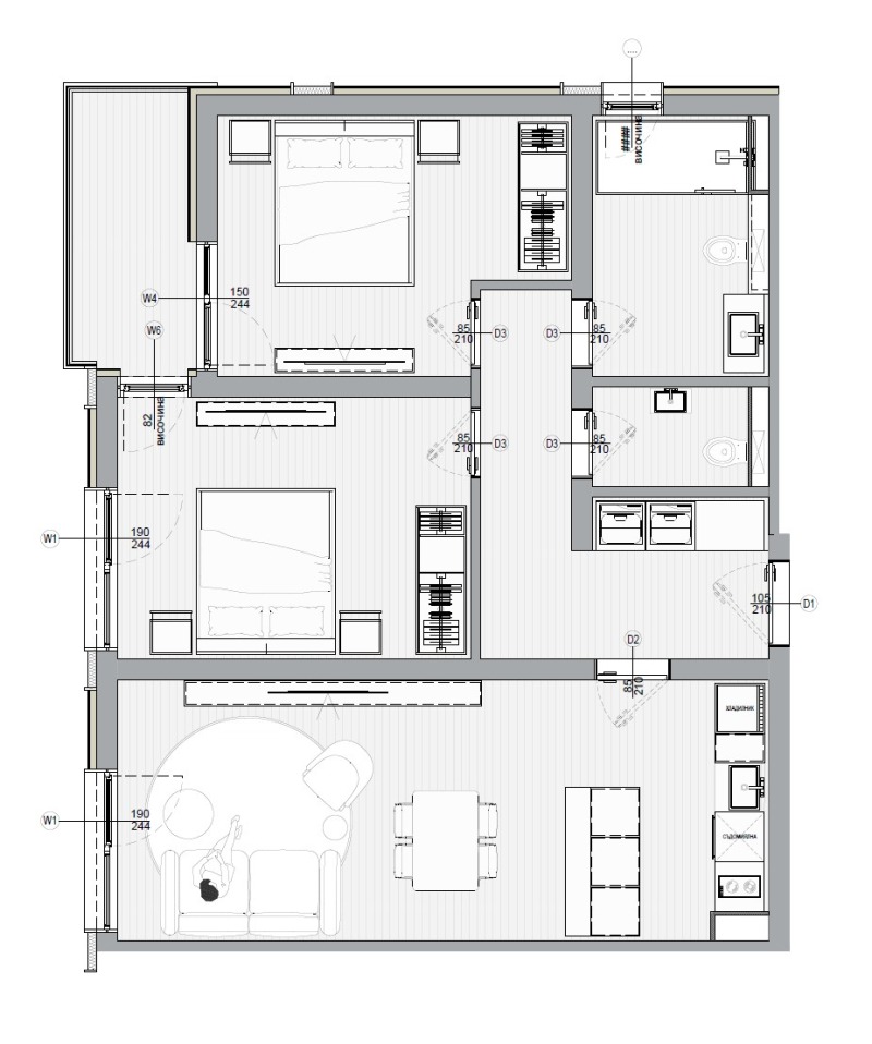 Продава 3-СТАЕН, гр. Бургас, Изгрев, снимка 4 - Aпартаменти - 48850932