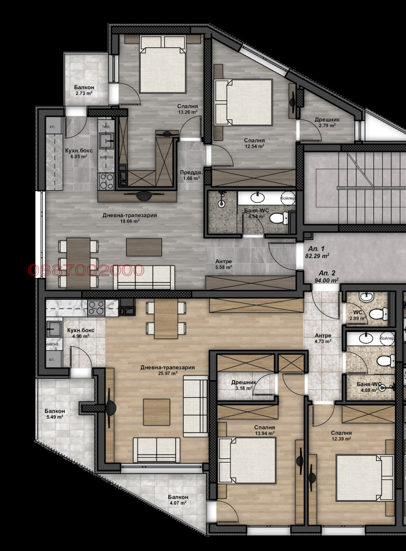 Продава 3-СТАЕН, гр. София, Люлин 4