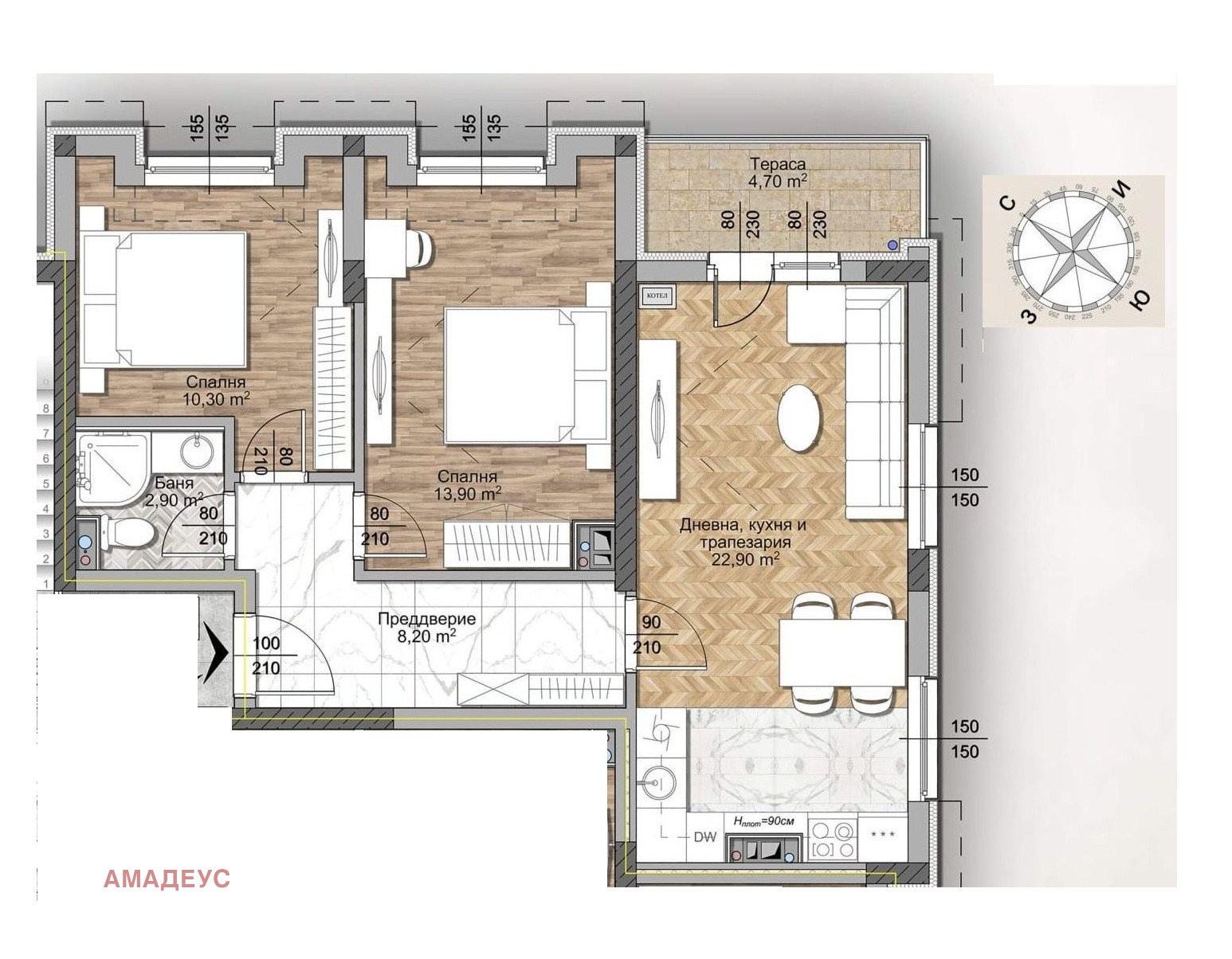 Продава 3-СТАЕН, гр. София, Овча купел, снимка 3 - Апартаменти - 52149991