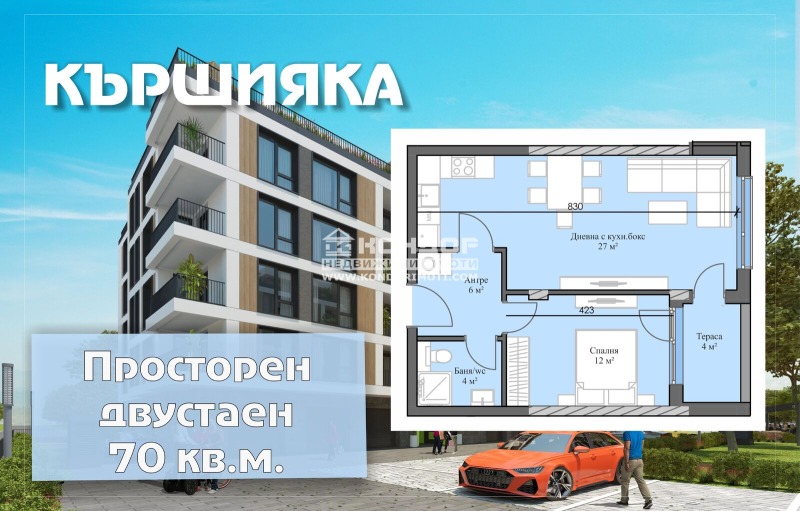 Продава 2-СТАЕН, гр. Пловдив, Кършияка, снимка 1 - Aпартаменти - 41187010