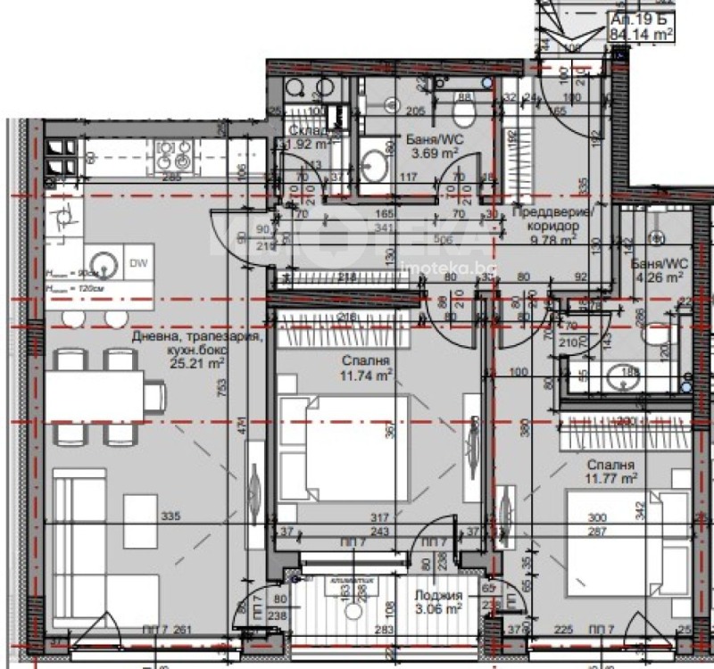 À vendre  2 chambres Sofia , Mladost 4 , 100 m² | 17478583 - image [2]