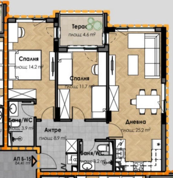 Продава 3-СТАЕН, гр. София, Малинова долина, снимка 3 - Апартаменти - 55922527
