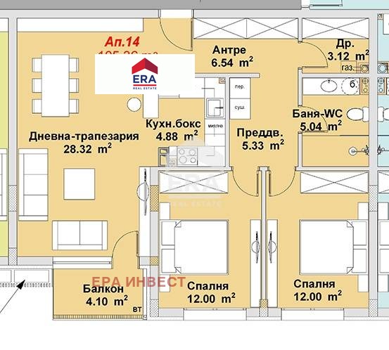 Продава 3-СТАЕН, гр. София, м-т Гърдова глава, снимка 3 - Aпартаменти - 48401101