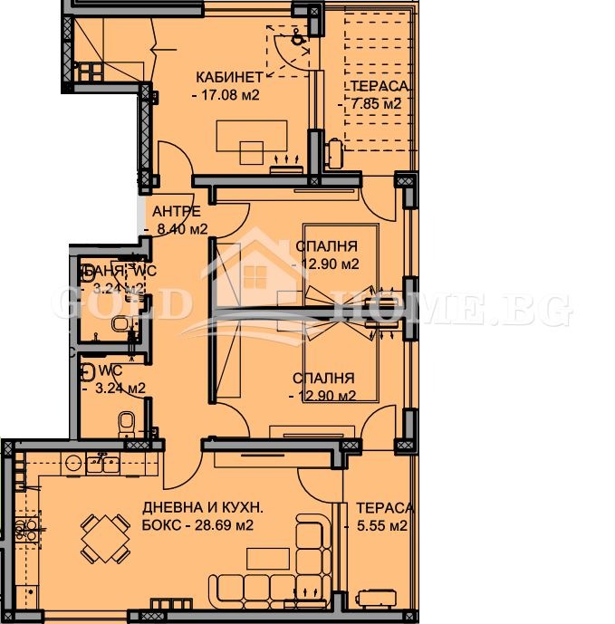 Продава 4-СТАЕН, гр. Пловдив, Остромила, снимка 2 - Апартаменти - 54293025
