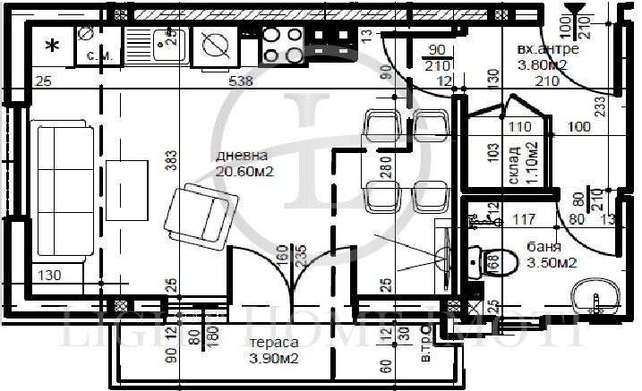 Продава 1-СТАЕН, гр. Пловдив, Прослав, снимка 4 - Апартаменти - 53967994
