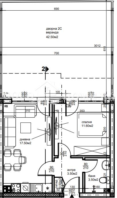 Продава  2-стаен град Пловдив , Беломорски , 47 кв.м | 47950966 - изображение [8]
