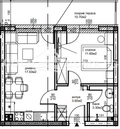 Продава  2-стаен град Пловдив , Беломорски , 47 кв.м | 47950966 - изображение [4]