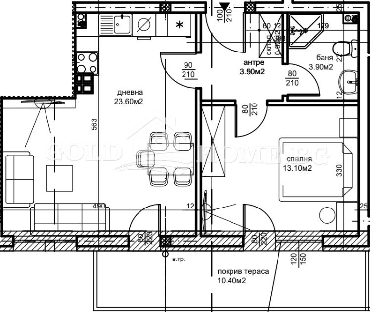 Продава  2-стаен град Пловдив , Беломорски , 47 кв.м | 47950966 - изображение [7]