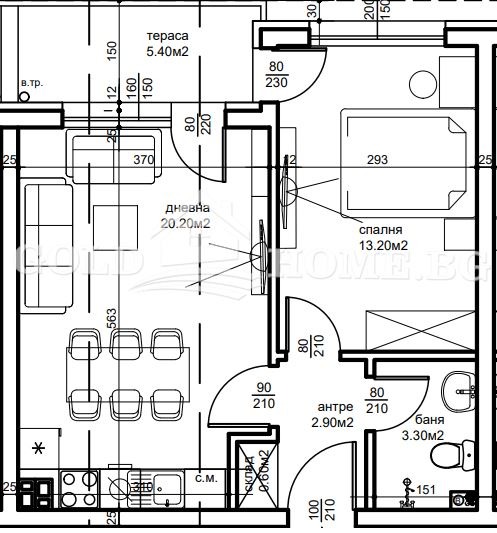 Продава  2-стаен град Пловдив , Беломорски , 47 кв.м | 47950966 - изображение [3]