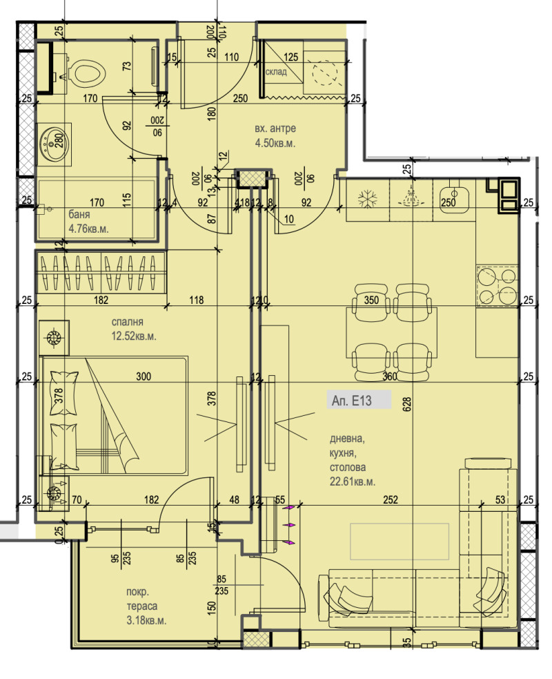 Zu verkaufen  1 Schlafzimmer Plowdiw , Ostromila , 68 qm | 21992241