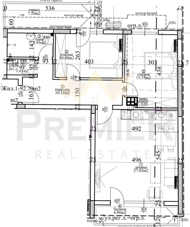 Продава  3-стаен град Варна , Център , 127 кв.м | 40632289 - изображение [6]