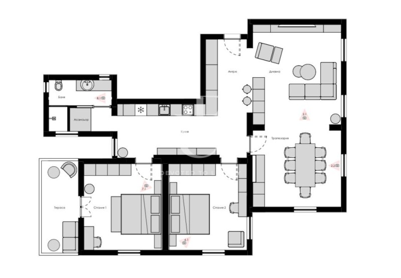 Na prodej  3+ ložnice Sofia , Centar , 142 m2 | 67470430 - obraz [5]