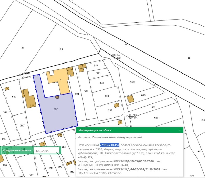 Продава ПАРЦЕЛ, гр. Хасково, Промишлена зона - Изток, снимка 2 - Парцели - 52339101