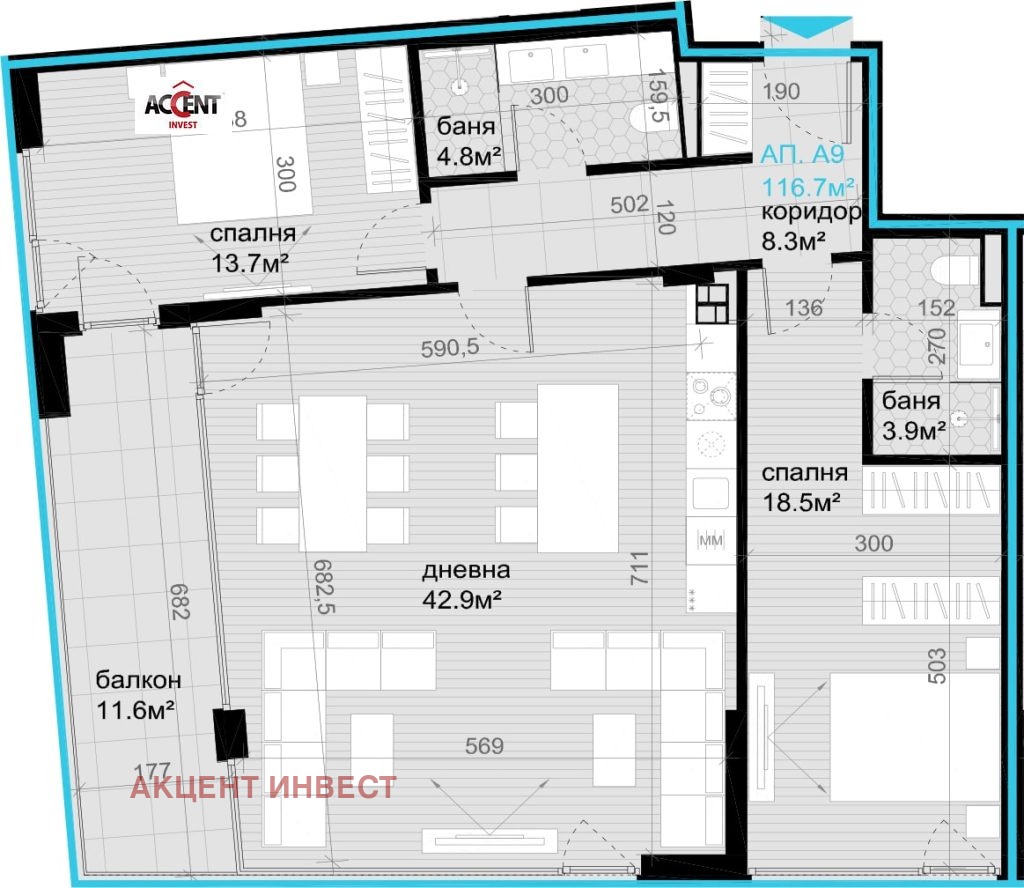 Продава 3-СТАЕН, гр. Варна, м-т Евксиноград, снимка 3 - Апартаменти - 50780899
