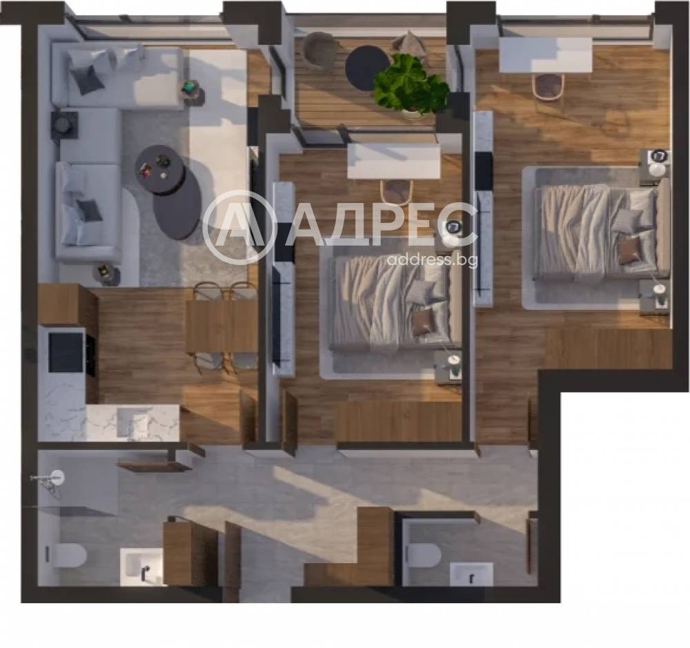 Продава 3-СТАЕН, гр. София, Малинова долина, снимка 4 - Апартаменти - 54592338