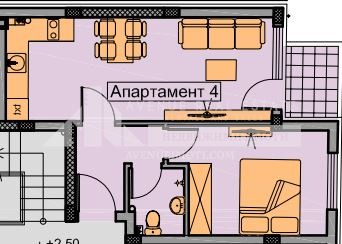 Zu verkaufen  1 Schlafzimmer Plowdiw , Hristo Smirnenski , 61 qm | 33452089 - Bild [2]