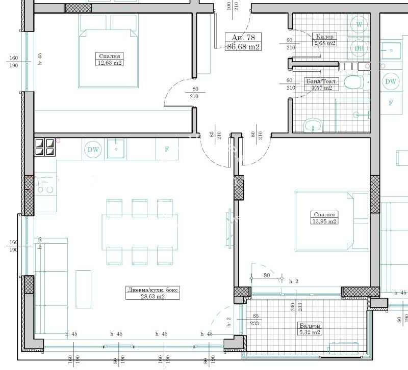 Till salu  2 sovrum Varna , Pobeda , 98 kvm | 60429568 - bild [14]