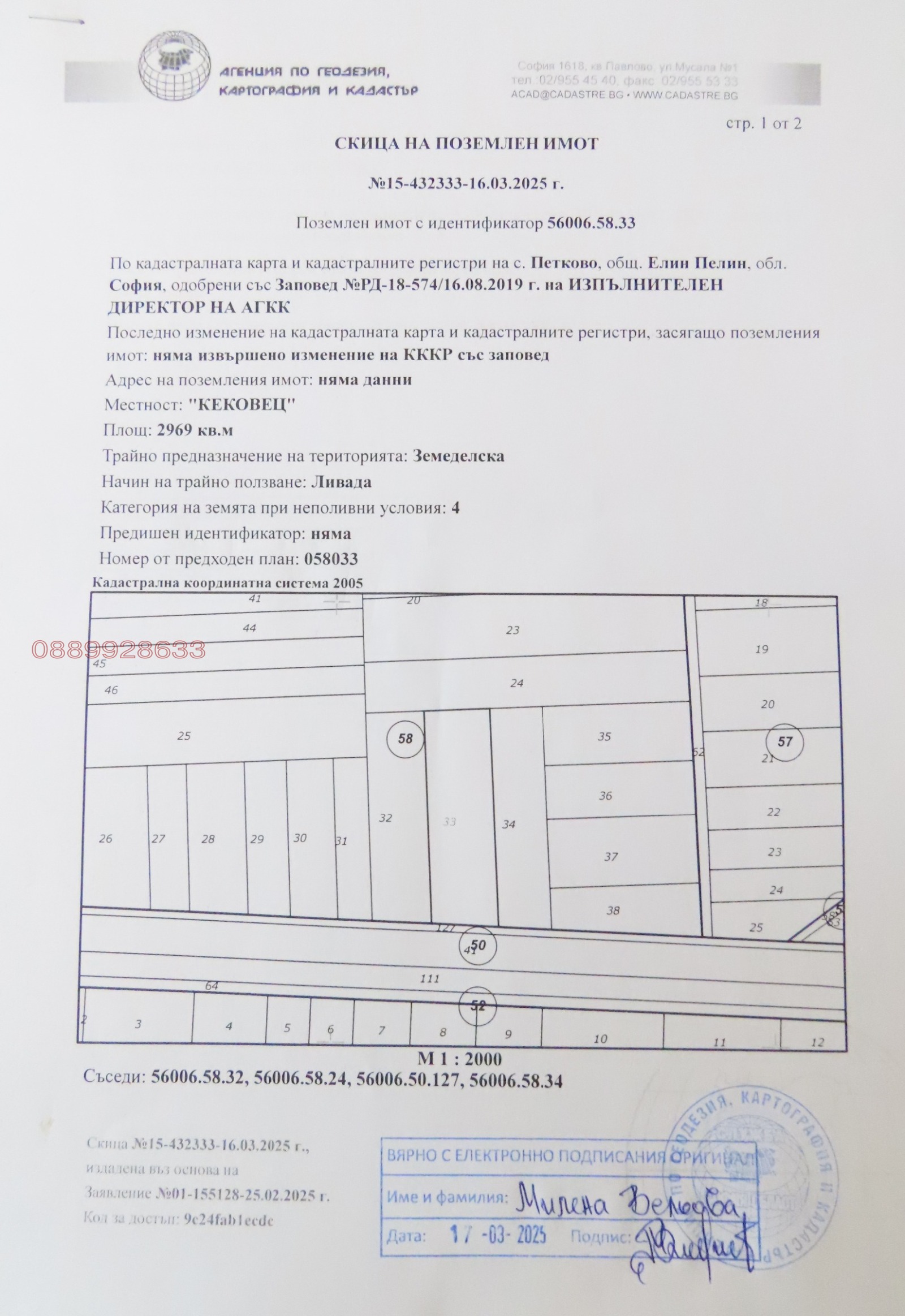 Продава ЗЕМЕДЕЛСКА ЗЕМЯ, гр. Елин Пелин, област София област