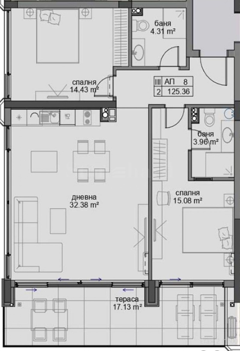 Satılık  2 yatak odası bölge Burgaz , Ravda , 125 metrekare | 34557117 - görüntü [3]