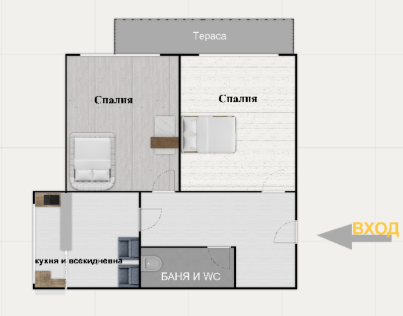 Продава  2-стаен град Пловдив , Младежки Хълм , 63 кв.м | 87775374 - изображение [8]